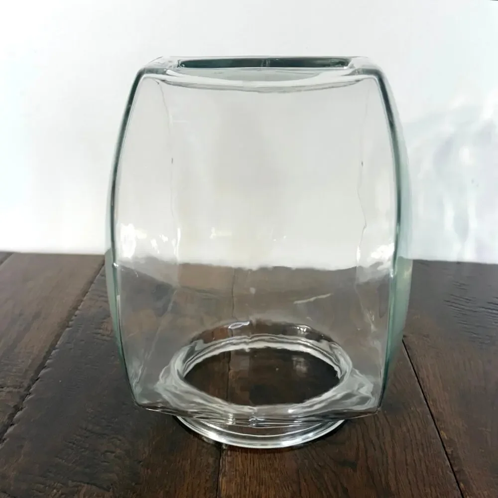 Vintage Heartland International Glass Canister with Wooden Lid